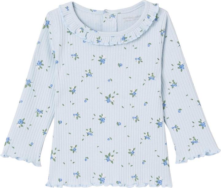 Vertbaudet Bio-Kollektion: geripptes Baby Shirt mit langen Ärmeln