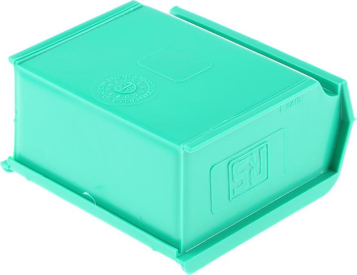 Actual product image Rs Pro Green polyprop storage bin,100x90x50mm
