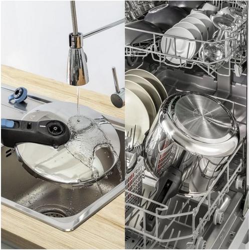 Produktbild Tefal P2584301 Secure (22 cm, Dampfkochtopf, Kochtopf, Edelstahl)