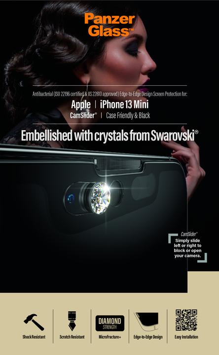 Image du produit PanzerGlass Protection d'écran CF Cam Slider AB (1 pièce(s), Apple iPhone 13 mini)