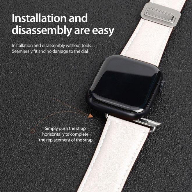 Produktbild Dux Ducis YA Armband (38 mm, 40 mm, 41 mm, Echtleder, Apple Watch Series 1, Apple Watch Series 2, Apple Watch Series 3, Apple Watch Series 4, Apple Watch Series 5, Apple Watch Series 6, Apple Watch Series 7, Apple Watch Series 8, Apple Watch Series 9, Apple Watch SE)