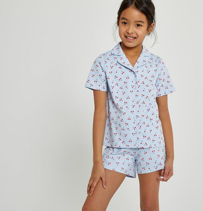 Image du produit La Redoute Collections Pyjama court imprimé cerise (102)