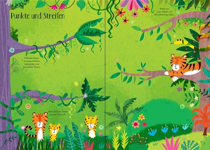 Produktbild Mein Immer-wieder-Stickerbuch: Dschungel (Deutsch, Kirsteen Robson, 2020)