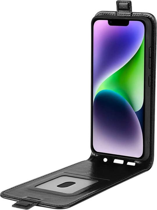 Image du produit Cover-Discount iPhone 15 - Etui flip classique vertical noir (Apple iPhone 15)