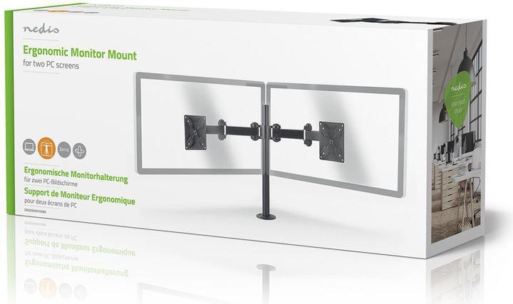 Produktbild Nedis Dual-Monitorhalterung - Tischhalterung für 14 bis 24 Zoll zwei (Tisch, 24.02")