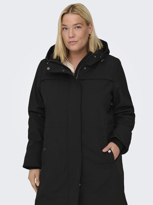Actual product image Only Hood Ribbed cuffs Coat Long parka (42)