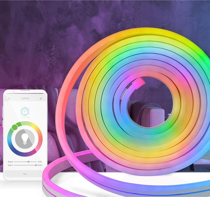 Actual product image Nedis WIFILN51CRGB Smart Full Color LED pásek Wi-Fi | Více barev | 5000 mm | IP65 | 960 lm, F (Multicoloured, 500 cm, Indoor, Outdoor)