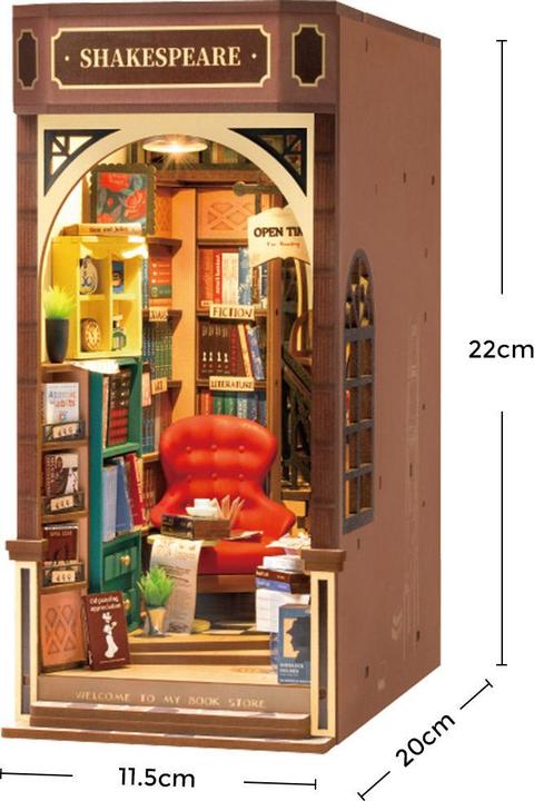 Actual product image Robotime Model kit 'Bookstore'