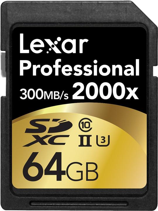 Produktbild Lexar Sdxc (64 GB, SDXC, U3, UHS-II)
