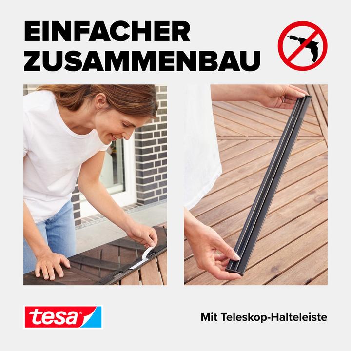 Produktbild tesa Insektenschutz Alu Lamellentür für Balkon- und Terrassentüren (95 x 220 cm)