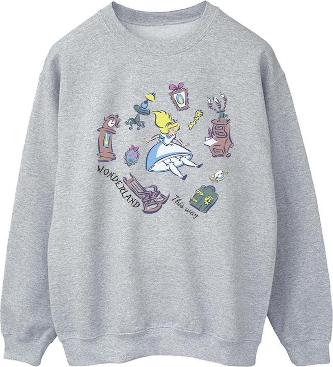 Disney Alice In Wonderland Falling Sweatshirt
