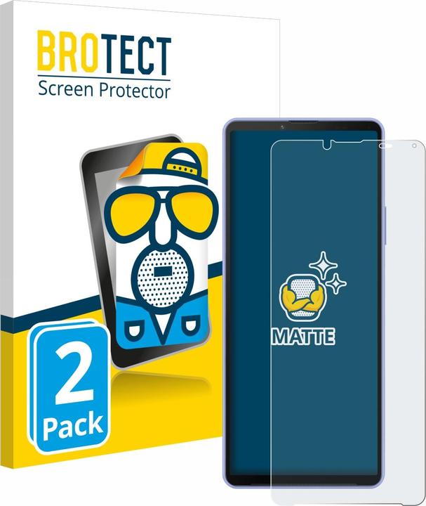 Actual product image BROTECT Anti-glare screen protector matt (2 Piece, Sony Xperia 10 IV)