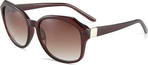 Bekos Modische Damen Sonnenbrille Polarisiert, Braun transparent