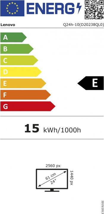 Energy Label Lenovo Q24h-10 (2560 x 1440 pixels, 23.80")