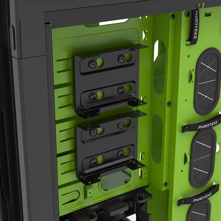 Actual product image Phanteks Enthoo Primo Special Edition, black/green (E-ATX, mATX, ATX)