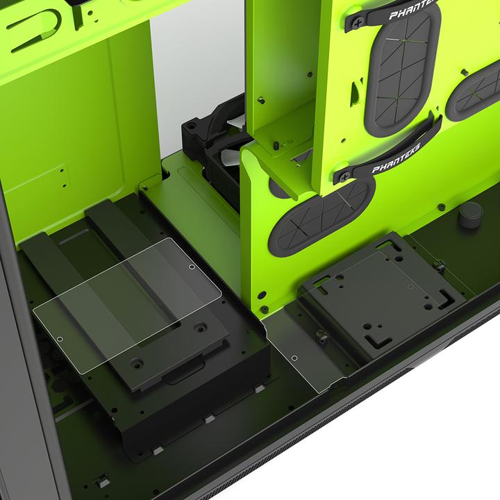 Actual product image Phanteks Enthoo Primo Special Edition, black/green (E-ATX, mATX, ATX)