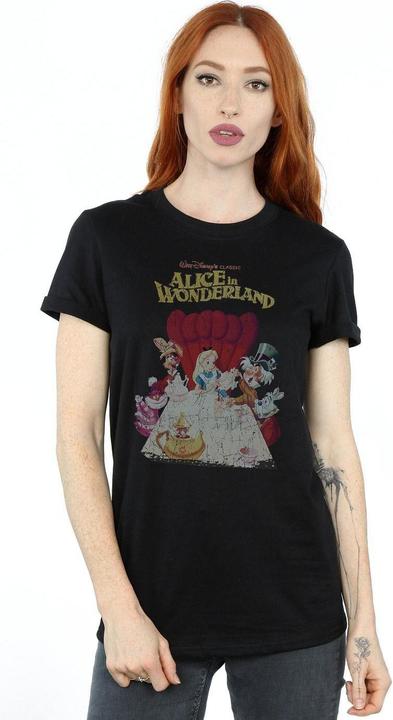 Immagine prodotto Alice In Wonderland Maglietta Boyfriend in cotone Poster Donna/Ladies (S)