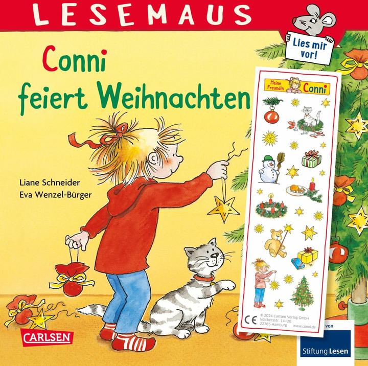 Actual product image LESEMAUS 58: Conni feiert Weihnachten (German, Liane Tailor, Eva Wenzel-citizen, 2024)