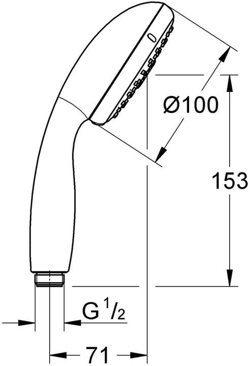 Actual product image Grohe Tempesta 100 (3 Beam types, 12 l/min)