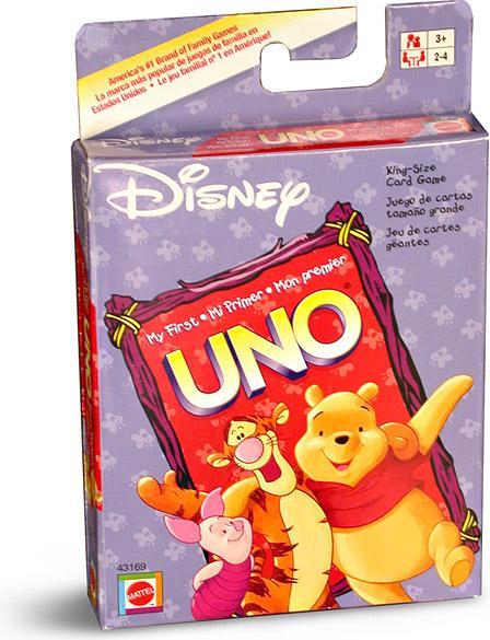 Actual product image Mattel Games UNO Junior with Winnie the Pooh (German, French, Italian)
