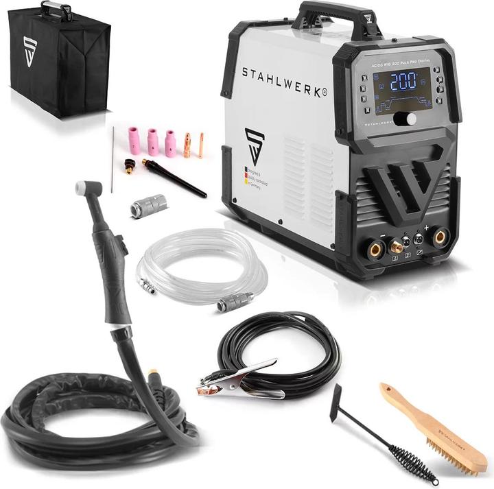 Actual product image Stahlwerk Shielding gas welder AC/DC TIG 200 Puls Pro Digital Spot 200 A