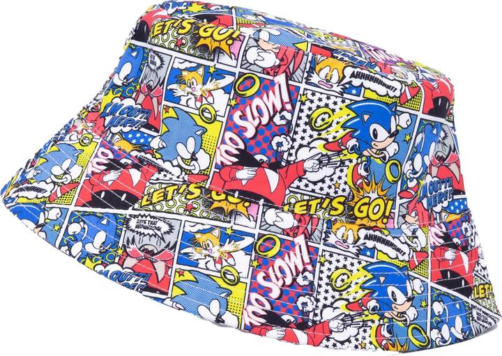Actual product image Sonic The Hedgehog Unisex Adult Comic Bucket Hat (One size)