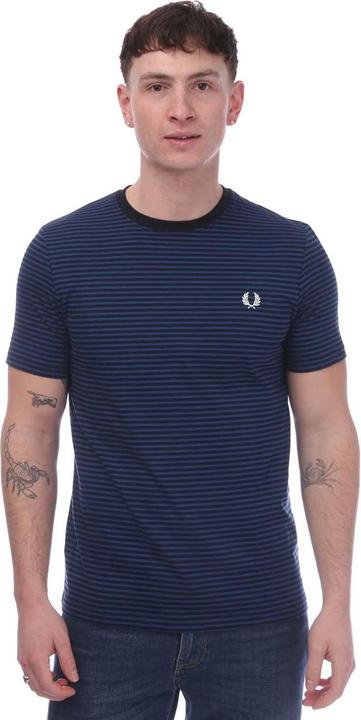 Actual product image Fred Perry Mens Fine Stripe Short-Sleeved T-Shirt (S)