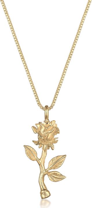 Elli Box Chain mit Rosen-Anhänger (Sterling Silber, 45 cm)