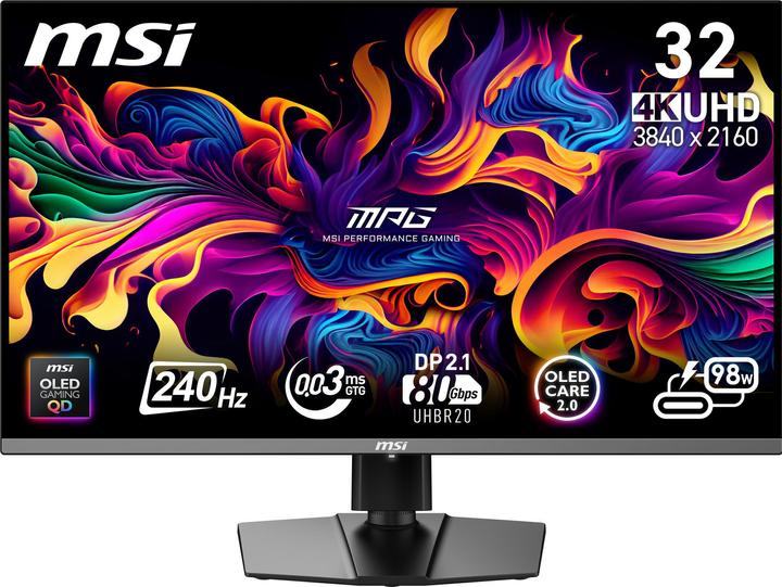 MSI MPG 322URX QD-OLED (3840 x 2160 Pixels, 31.50")