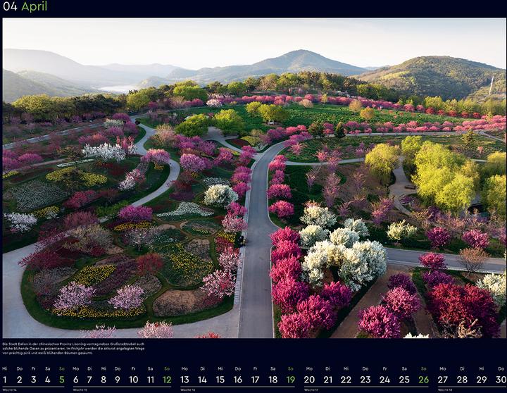 Image du produit Die schönsten Gärten der Welt - Wandkalender 2026 (60 x 45 cm, Couverture rigide, Allemand)