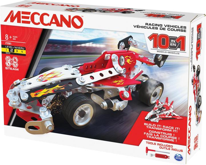 Actual product image Meccano 10in1 Racing Vehicles