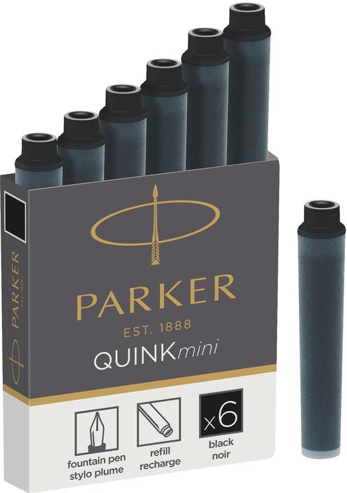 Parker Pen Quink Mini Box (cartucce d'inchiostro, Nero)