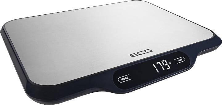 Actual product image ECG KV 215 S Kitchen Scale, Stainless Steel Countertop Rectangle Electronic Kitchen Scale