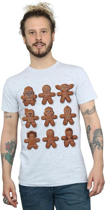 Actual product image Star Wars Mens Christmas Gingerbread T-Shirt (4XL)