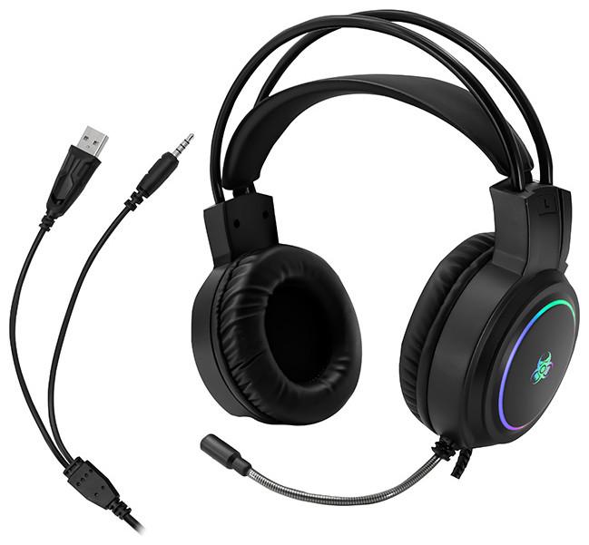 Actual product image Tracer Gaming Ακουστικά GZ X1 με RGB LED φωτισμό,Εύκαμπτο μικρόφωνο,USB,Ρυθμιστή έντασης - SLU47523