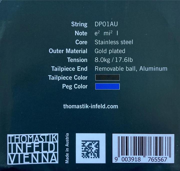 Actual product image Thomastik Dominant Pro DP01AU (1 x, violin, 0.01")