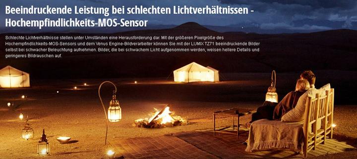 Produktbild Panasonic Lumix TZ71 (12.80 Mpx, 1/2,3'')