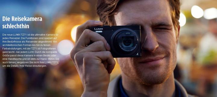 Produktbild Panasonic Lumix TZ71 (12.80 Mpx, 1/2,3'')