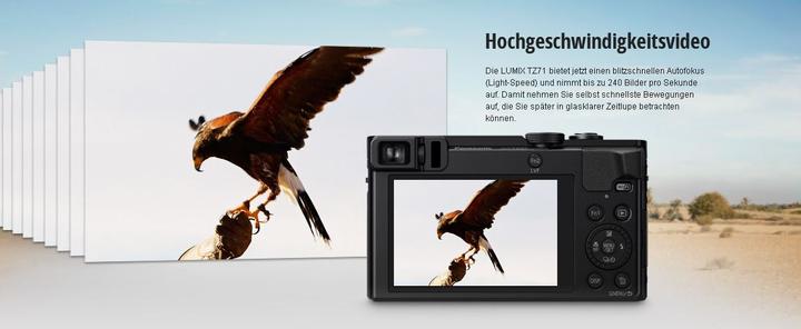 Produktbild Panasonic Lumix TZ71 (12.80 Mpx, 1/2,3'')