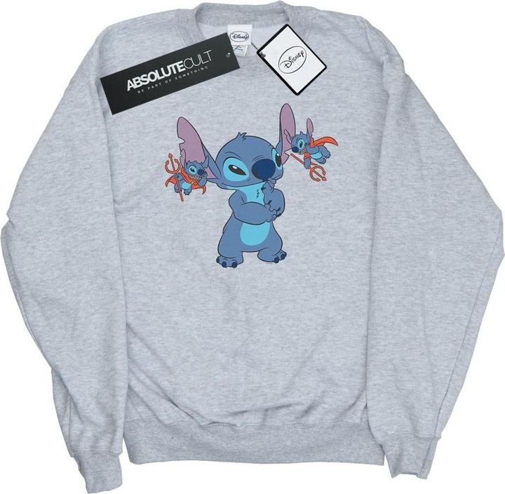 Actual product image Disney Mens Lilo And Stitch Little Devils Sweatshirt (L)