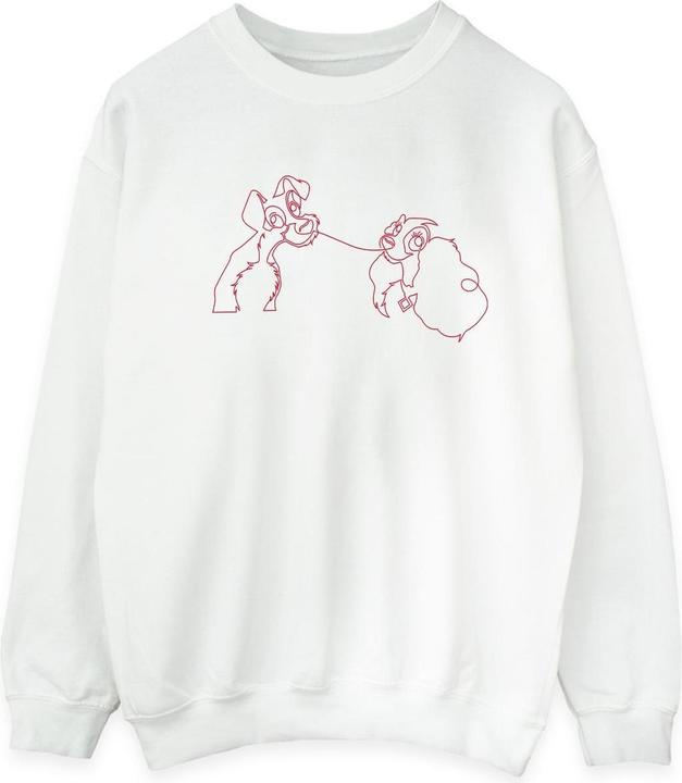 Produktbild Disney Lady And The Tramp Spaghetti Outline Sweatshirt (XL)