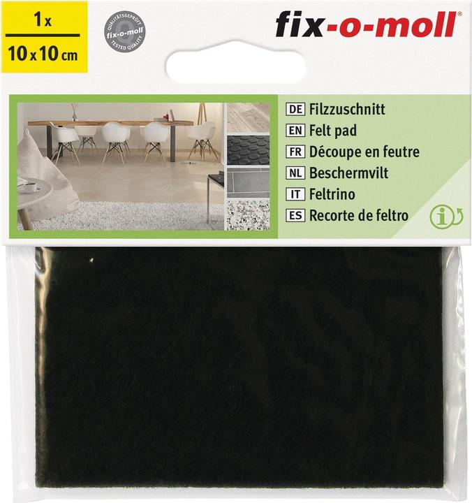 Image du produit Fix-o-moll Patins de feutre 3 mm / 100 x 100 mm 1 x (Feutre blanc, 1 pièce(s))