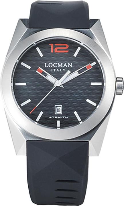 Actual product image Locman Italy Men's Watch Stealth Ref. 0810A01S (Analogue wristwatch, 41 mm)