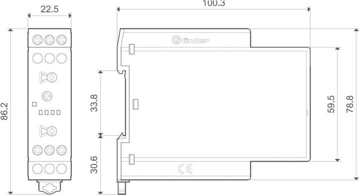 Produktbild Finder Zeitrelais 1P 16A 24 - 240V AC