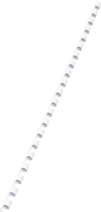 Produktbild GBC Binderücken 8mm, 21 Ringe, weiss, 100 Stk.