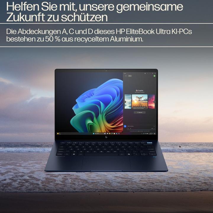 Productafbeelding HP EliteBook Ultra G1q (14", Snapdragon X Elite X1E-78-100, 16 GB, 1000 GB, NL)
