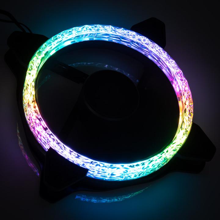 Produktbild Bitspower Notos RGB PWM Lüfer, 120mm - schwarz, 3er-Pack (120 mm, 3 x)