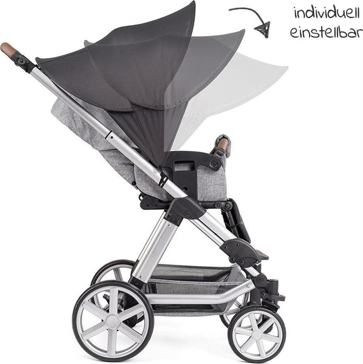 Produktbild Zamboo Sonnenschutz Universal Sonnendach für Kinderwagen und Buggy - Dunkelgrau
