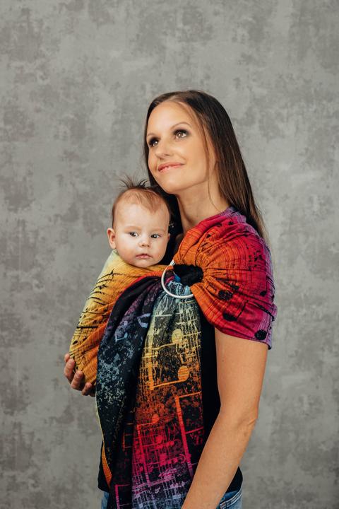 Image du produit Lennylamb Ringsling - Symphony Rainbow Dark (1.80 m)