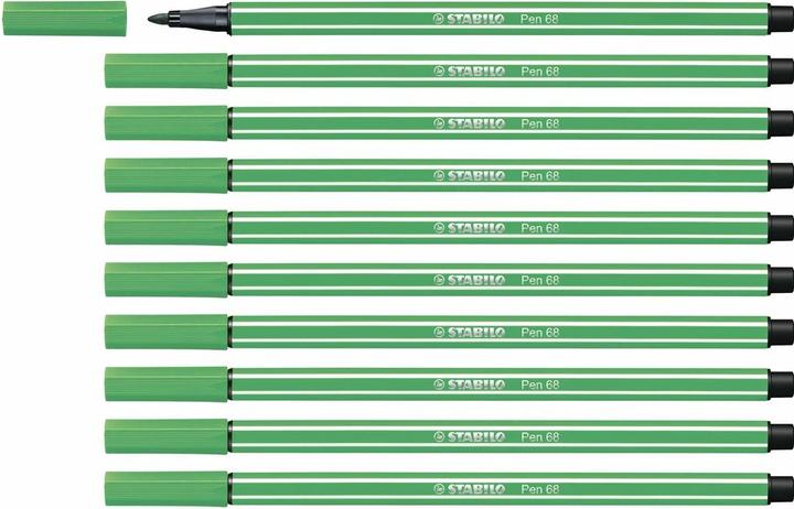 Image du produit STABILO Stylo en fibre Stylo 68 (Vert, 10 x)